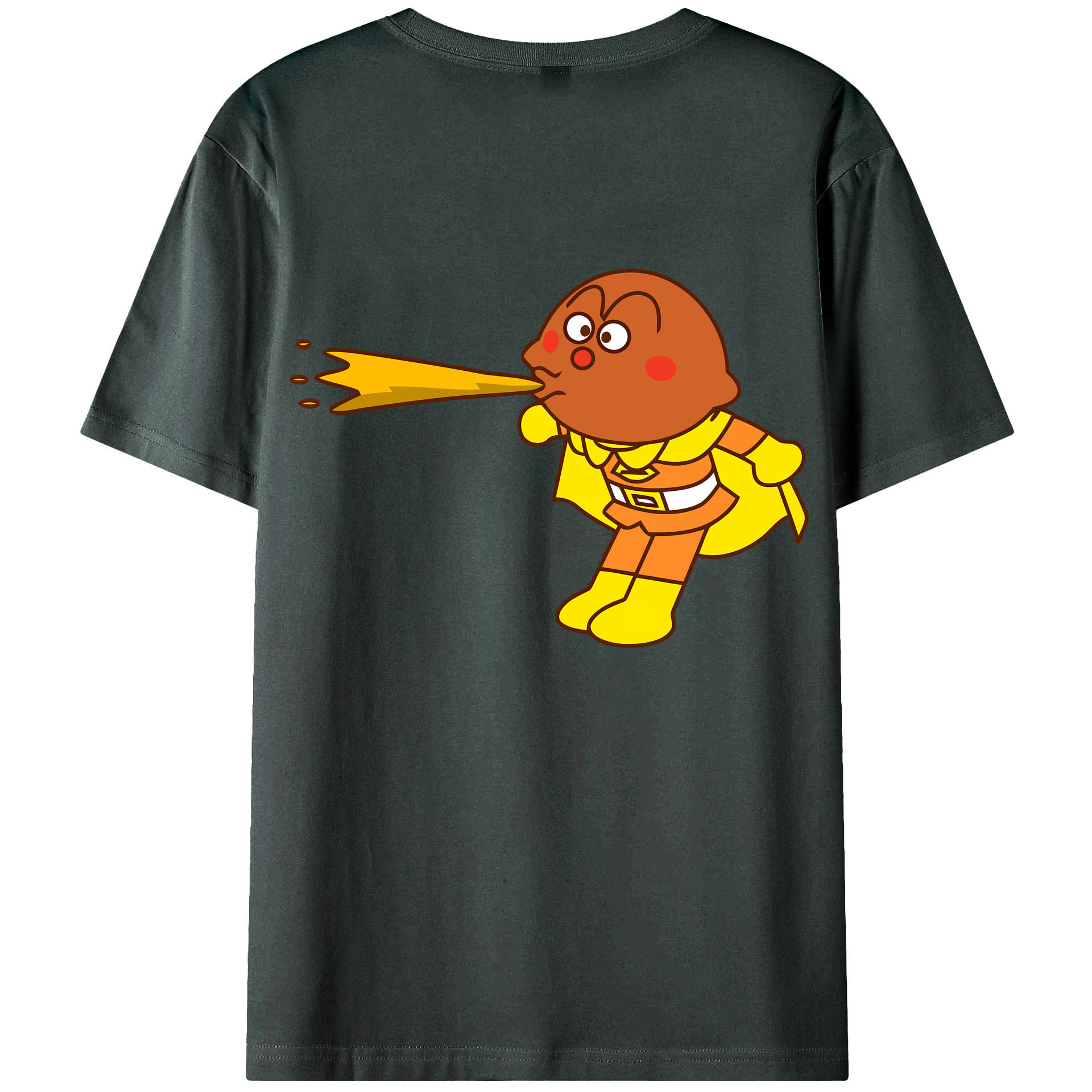 （画像用） アンパンマン Anpanman 綿100％ メンズ半袖Tシャツ（バックプリント） 通気性